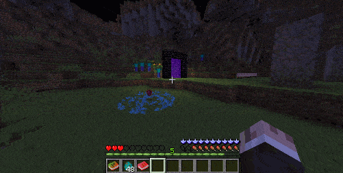 Gif of fantasy minecraft mod