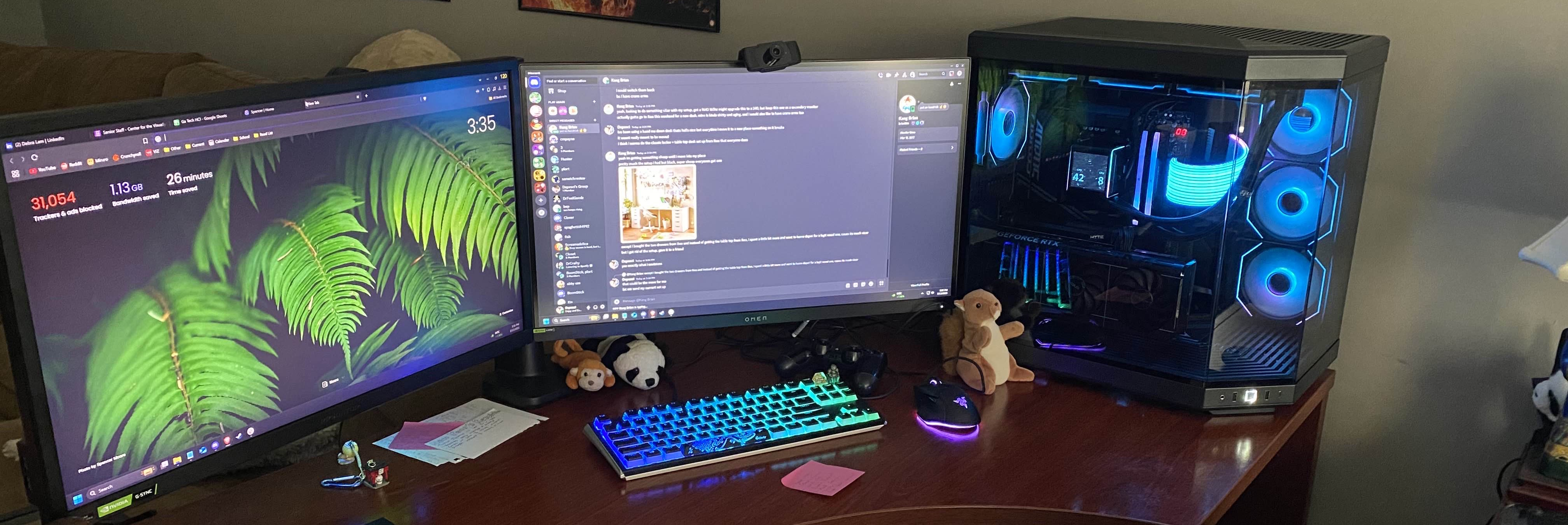 A photo of my custom PC build.